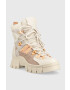 Guess Кубинки Haler3 в бежово с платформа FL5HR3 FAL10 SAND - Pepit.bg