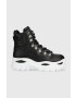 Guess Кубинки Sellen в черно с равна подметка FL5SLL ELE12 BLACK - Pepit.bg