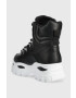 Guess Кубинки Sellen в черно с равна подметка FL5SLL ELE12 BLACK - Pepit.bg