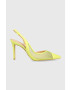 Guess Обувки с висок ток Piano в зелено FL5PNO LEA05 LIME - Pepit.bg