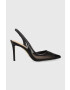 Guess Обувки с висок ток Piano в черно FL5PNO LEA05 BLACK - Pepit.bg