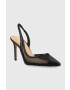 Guess Обувки с висок ток Piano в черно FL5PNO LEA05 BLACK - Pepit.bg