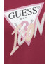 Guess Памучна тениска в бордо - Pepit.bg