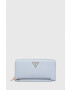 Guess Портфейл дамски в синьо - Pepit.bg