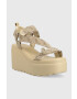 Guess Сандали OCILIA в бежово с платформа - Pepit.bg