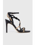 Guess Сандали Syivia в черно FL5SYV LEA03 BLACK - Pepit.bg