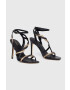 Guess Сандали Syivia в черно FL5SYV LEA03 BLACK - Pepit.bg