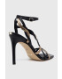 Guess Сандали Syivia в черно FL5SYV LEA03 BLACK - Pepit.bg