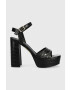 Guess Сандали ZELINA в черно FL6ZLI PEL03 - Pepit.bg