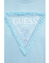 Guess Суичър в синьо с изчистен дизайн - Pepit.bg