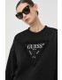 Guess Суичър в черно с изчистен дизайн - Pepit.bg