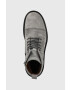 Guess Велурени боти Arco Lace Up в сиво - Pepit.bg