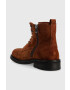 Guess Велурени обувки Arco Lace Up в кафяво - Pepit.bg