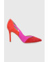 Guess Велурени обувки с висок ток - Pepit.bg