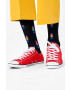 Happy Socks Чорапи мъжки в черно - Pepit.bg