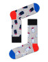 Happy Socks Чорапи мъжки в сиво - Pepit.bg