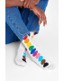 Happy Socks Чорапи мъжки в бяло - Pepit.bg
