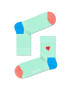 Happy Socks Чорапи Embroidery Heart Half Crew - Pepit.bg