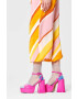 Happy Socks Чорапи Light Blue Franca Ankle в сиво - Pepit.bg