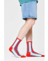 Happy Socks Чорапи Red Vertical Stripe в червено - Pepit.bg