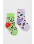 Happy Socks Детски чорапи Kids Cat and Fish (2 чифта) - Pepit.bg