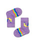 Happy Socks Детски чорапи Kids Rainbow Tail в лилаво - Pepit.bg