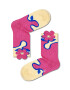 Happy Socks Детски чорапи Kids Smiley Cuff в розово - Pepit.bg