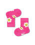 Happy Socks Детски чорапи Kids Smiley Daisy в розово - Pepit.bg
