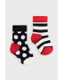 Happy Socks Детски чорапи Stripe (2 чифта) (2-Pack) в тъмносиньо - Pepit.bg