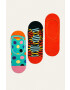 Happy Socks Къси чорапи Big Dot (3-бройки) - Pepit.bg