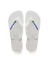 Havaianas Детски джапанки BRASIL LOGO в бяло - Pepit.bg