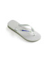 Havaianas Детски джапанки BRASIL LOGO в бяло - Pepit.bg