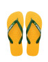 Havaianas Детски джапанки BRASIL LOGO в жълто - Pepit.bg