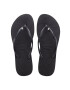 Havaianas Джапанки дамски в черно с равна подметка - Pepit.bg