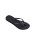 Havaianas Джапанки дамски в черно с равна подметка - Pepit.bg
