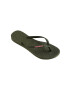 Havaianas Джапанки Slim Logo в зелено с равна подметка - Pepit.bg