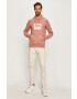 Helly Hansen Памучен суичър в розово с принт - Pepit.bg