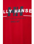 Helly Hansen Памучна тениска в червено с принт - Pepit.bg