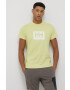 Helly Hansen Памучна тениска в жълто с принт - Pepit.bg