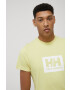 Helly Hansen Памучна тениска в жълто с принт - Pepit.bg