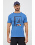 Helly Hansen Памучна тениска в синьо с принт - Pepit.bg