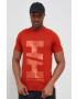 Helly Hansen Памучна тениска в оранжево с принт - Pepit.bg