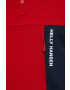 Helly Hansen Памучна тениска с яка в червено с принт - Pepit.bg