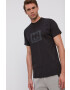 Helly Hansen Памучна тениска в черно с принт - Pepit.bg
