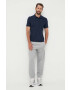Helly Hansen Тениска с яка в тъмносиньо с принт - Pepit.bg