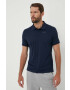 Helly Hansen Тениска с яка в тъмносиньо с принт - Pepit.bg