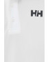 Helly Hansen Тениска с яка в бяло с принт - Pepit.bg