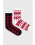 Hollister Co. Чорапи Multipack (2 чифта) в червено - Pepit.bg