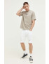 Hollister Co. Дънков къс панталон в бяло - Pepit.bg