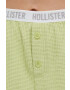 Hollister Co. Късо долнище на пижама дамско в зелено - Pepit.bg